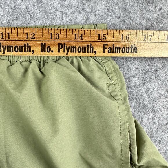 Bather Swim Trunks Shorts Mens Large Green Mesh Lined Beach Vacation Pockets - Picture 10 of 14